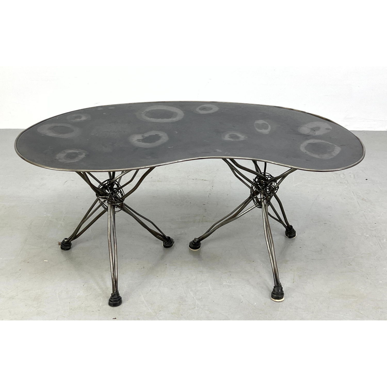 Artist made Steel Occasional Table.