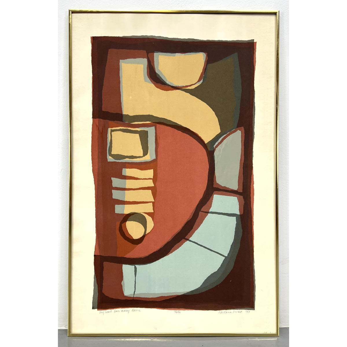Artist Signed 77 Abstract Modern