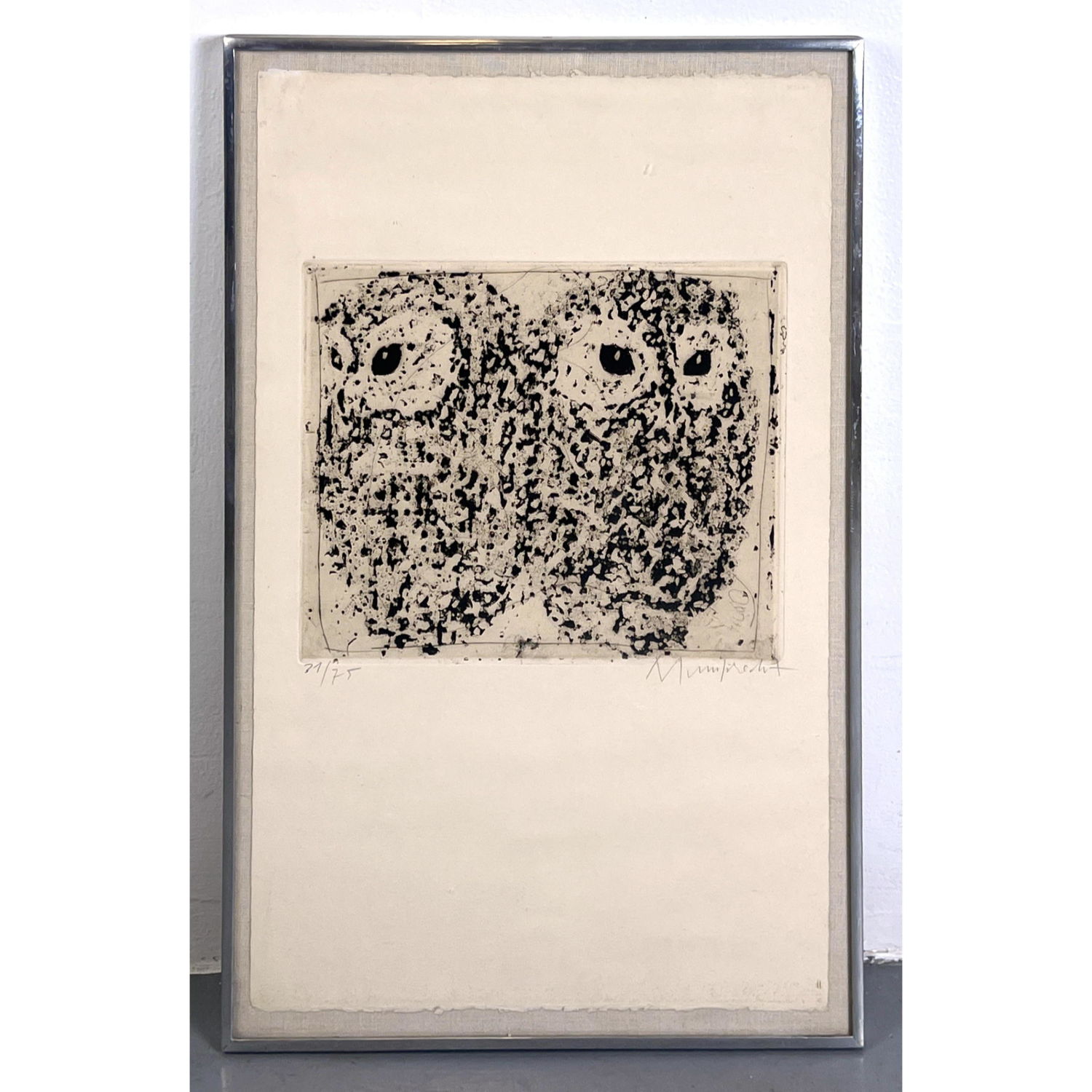 Artist Signed Etching Print of