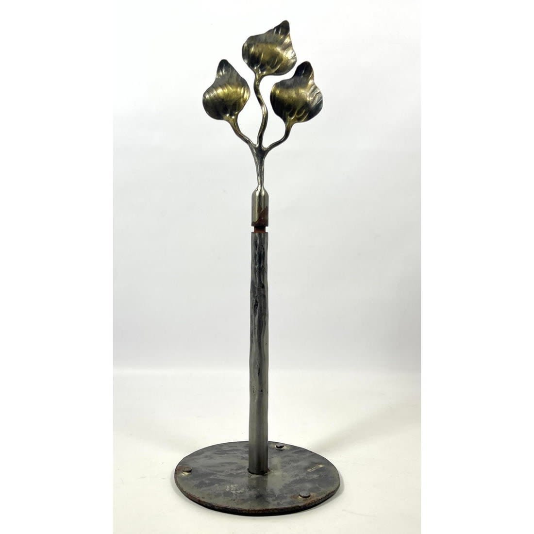 Artist Signed Forged Iron Leaf