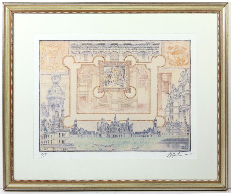 Artist Signed Lithographdepicting a