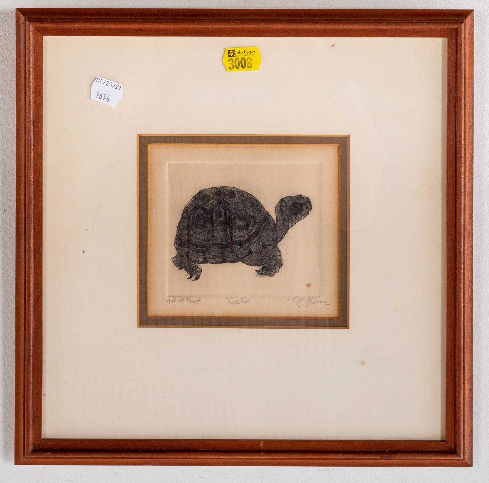 ARTIST UNKNOWN, 20TH C. "TURTLE,"