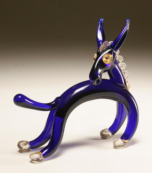 Artisti Barovier blue art glass