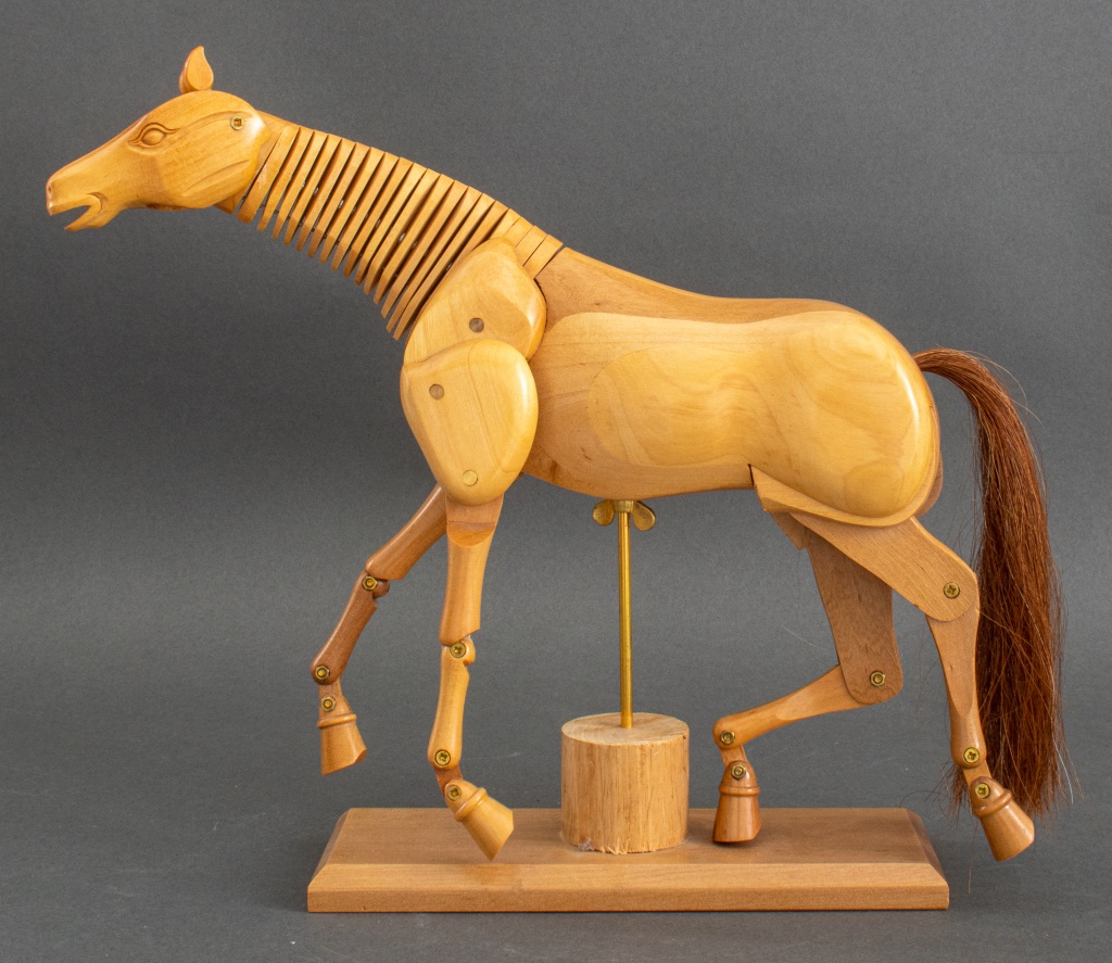 ARTIST'S ARTICULATED WOODEN HORSE