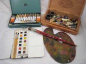 Artist's equipment being a Win