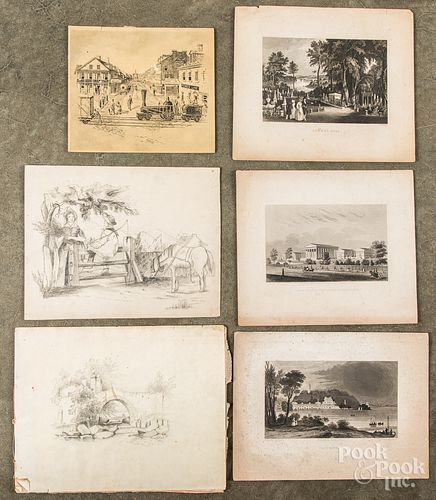 ARTIST'S PORTFOLIO OF PENCIL