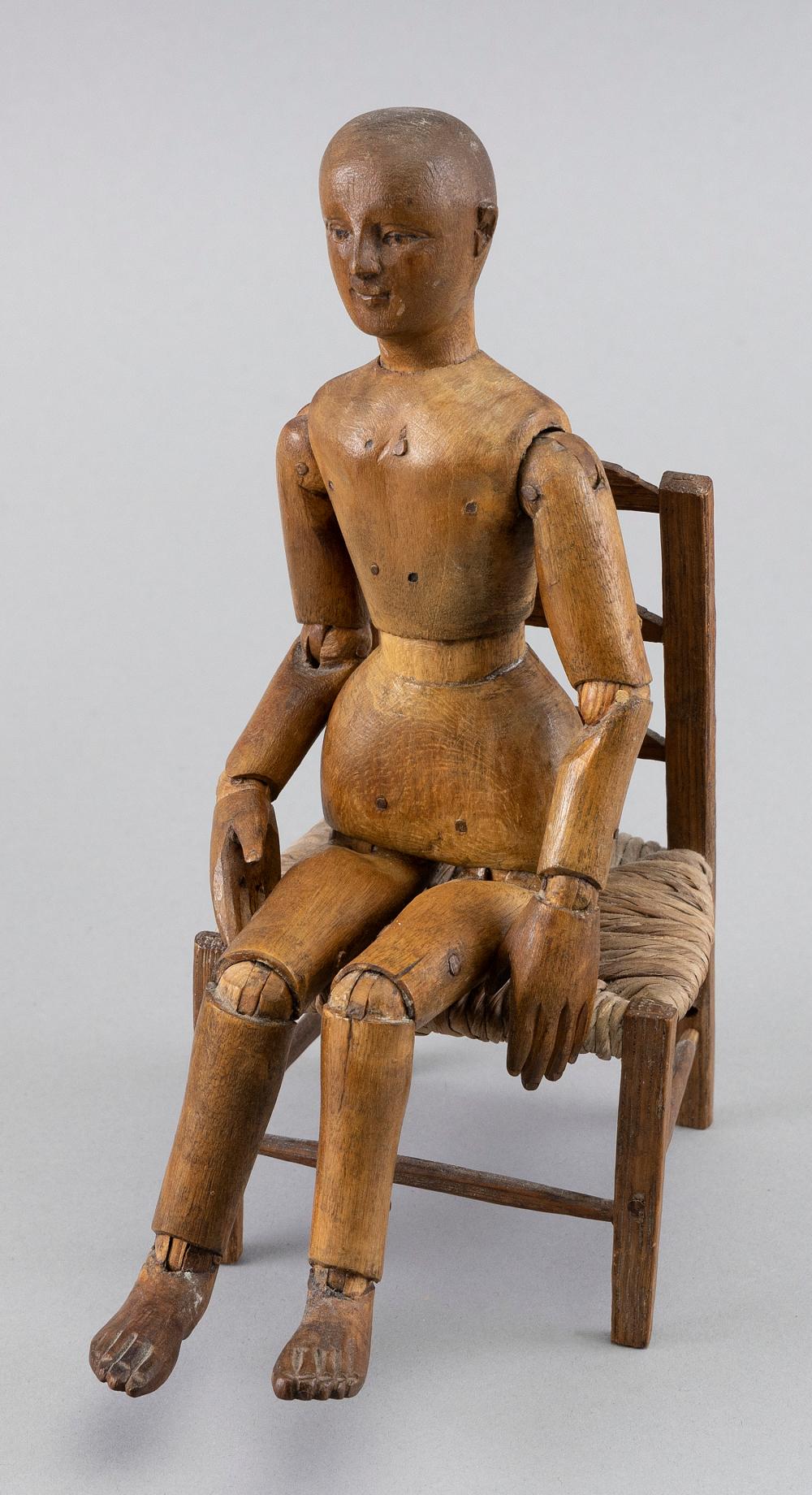 ARTIST'S WOODEN MANNEQUIN LATE 19TH