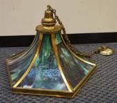 ARTS AND CRAFTS BRASS AND SLAG