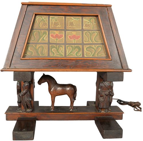 ARTS AND CRAFTS FIGURAL TABLE