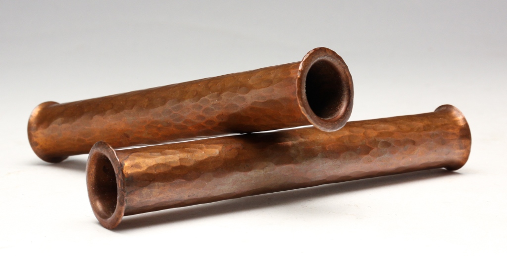 ARTS AND CRAFTS HAMMERED COPPER BUD