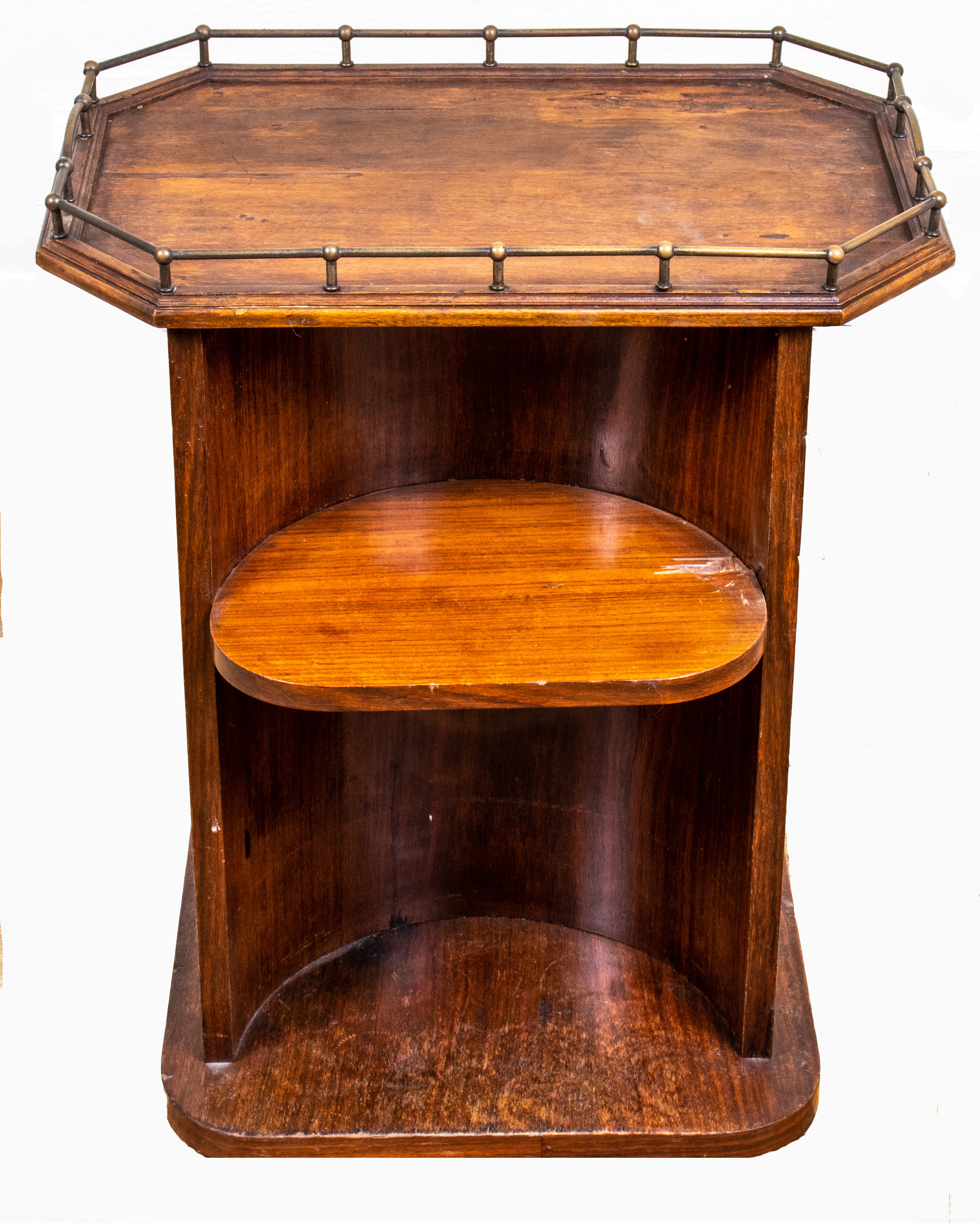 ARTS AND CRAFTS OAK AND BRASS