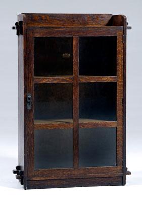 Arts and Crafts oak bookcase,