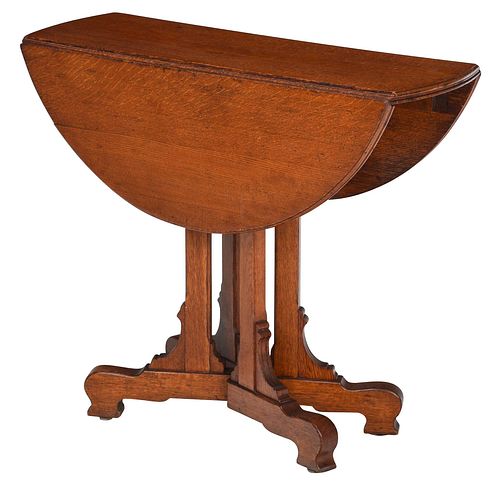 ARTS AND CRAFTS OAK DROP LEAF