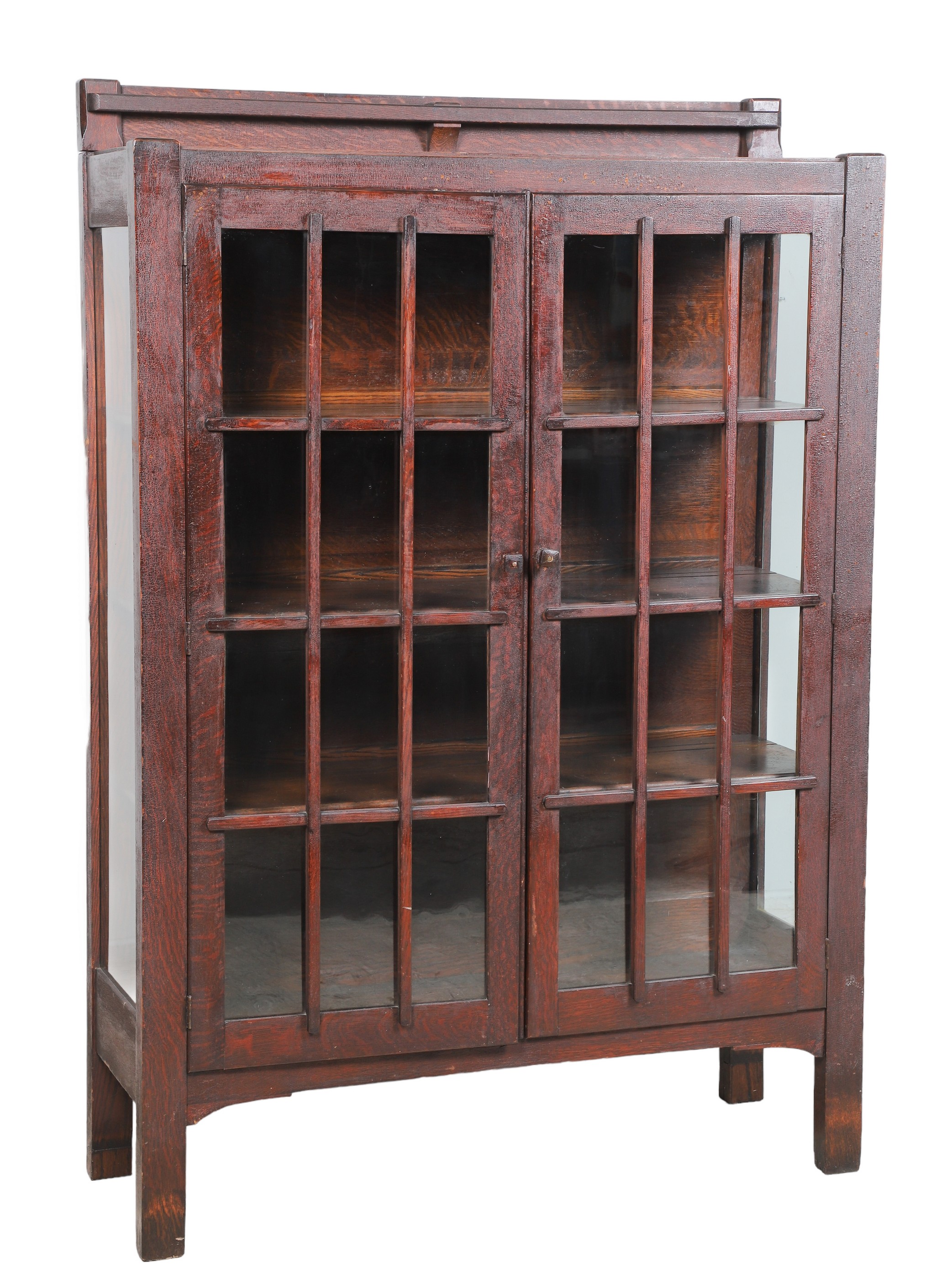 Arts and Crafts oak two door