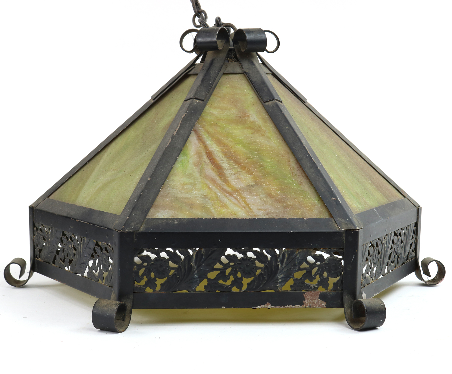 ARTS AND CRAFTS SLAG GLASS