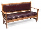 ARTS AND CRAFTS-STYLE BENCH CI