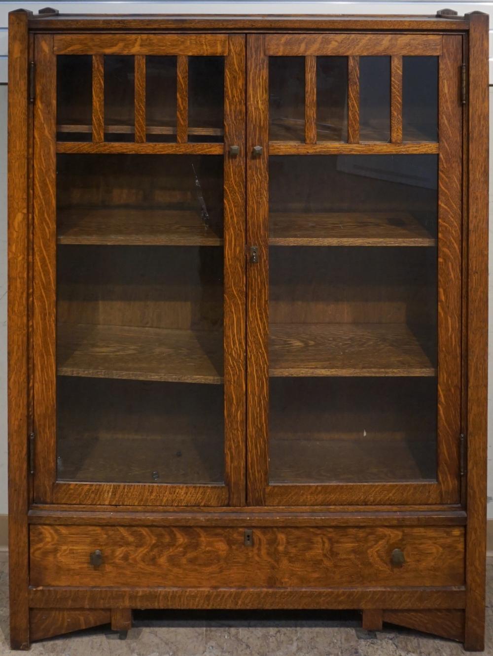 ARTS AND CRAFTS STYLE OAK DOUBLE