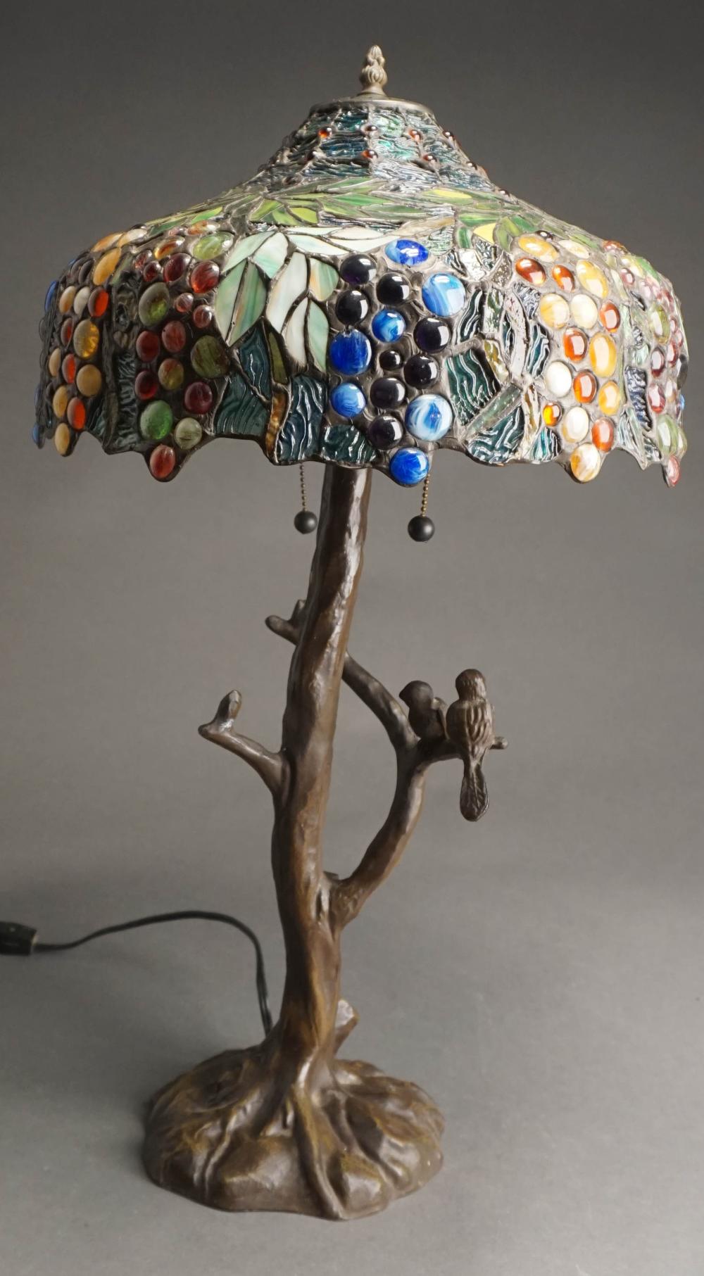 ARTS AND CRAFTS STYLE SLAG GLASS