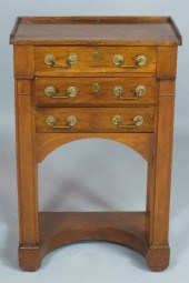 ARTS AND CRAFTS WALNUT THREE-D