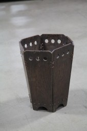 ARTS AND CRAFTS WASTEBASKET.