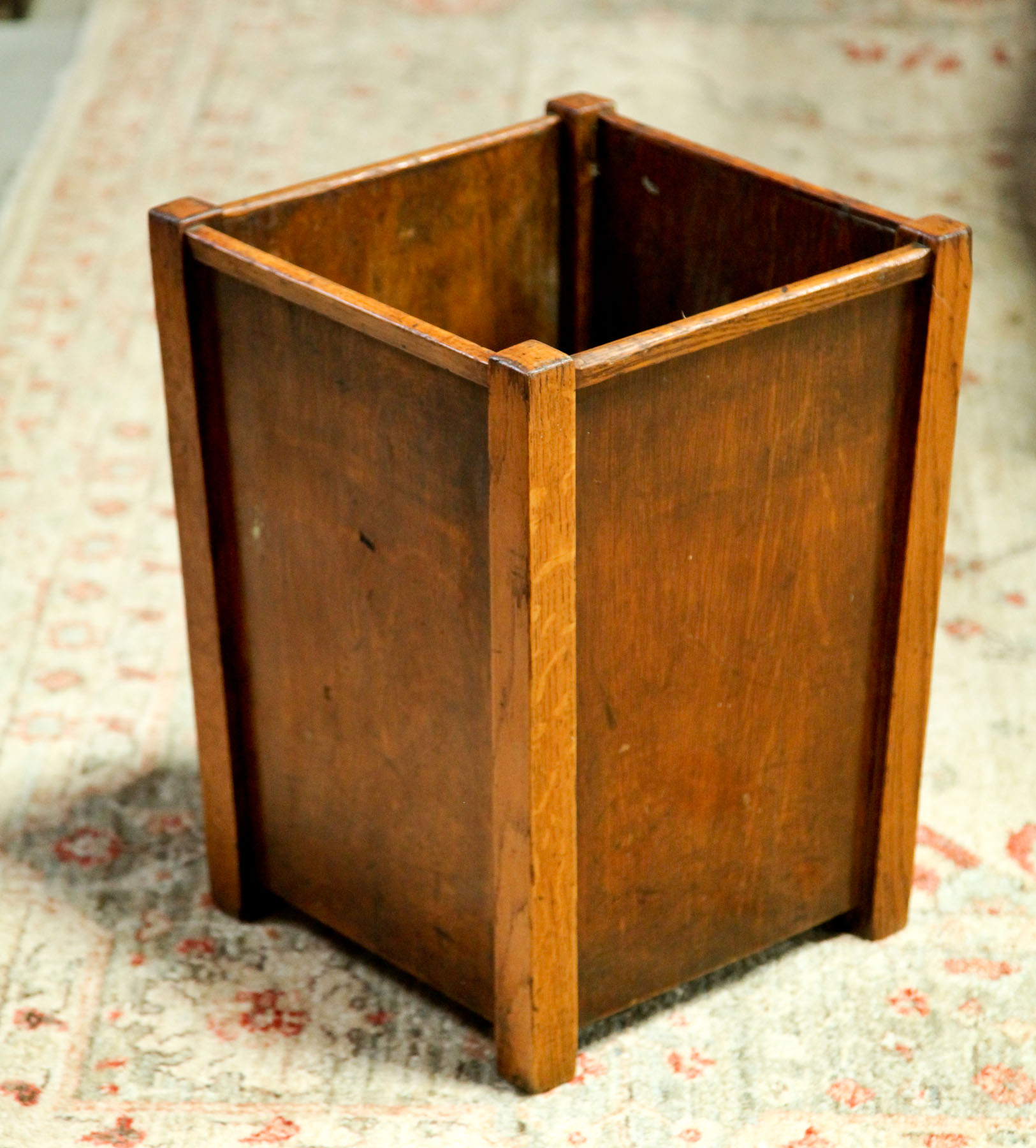 ARTS AND CRAFTS WASTEBASKET. 