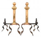 ARTS & CRAFTS ANDIRON FIREPLAC