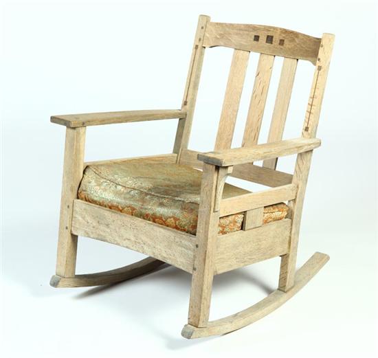 ARTS & CRAFTS ARMCHAIR ROCKER. 