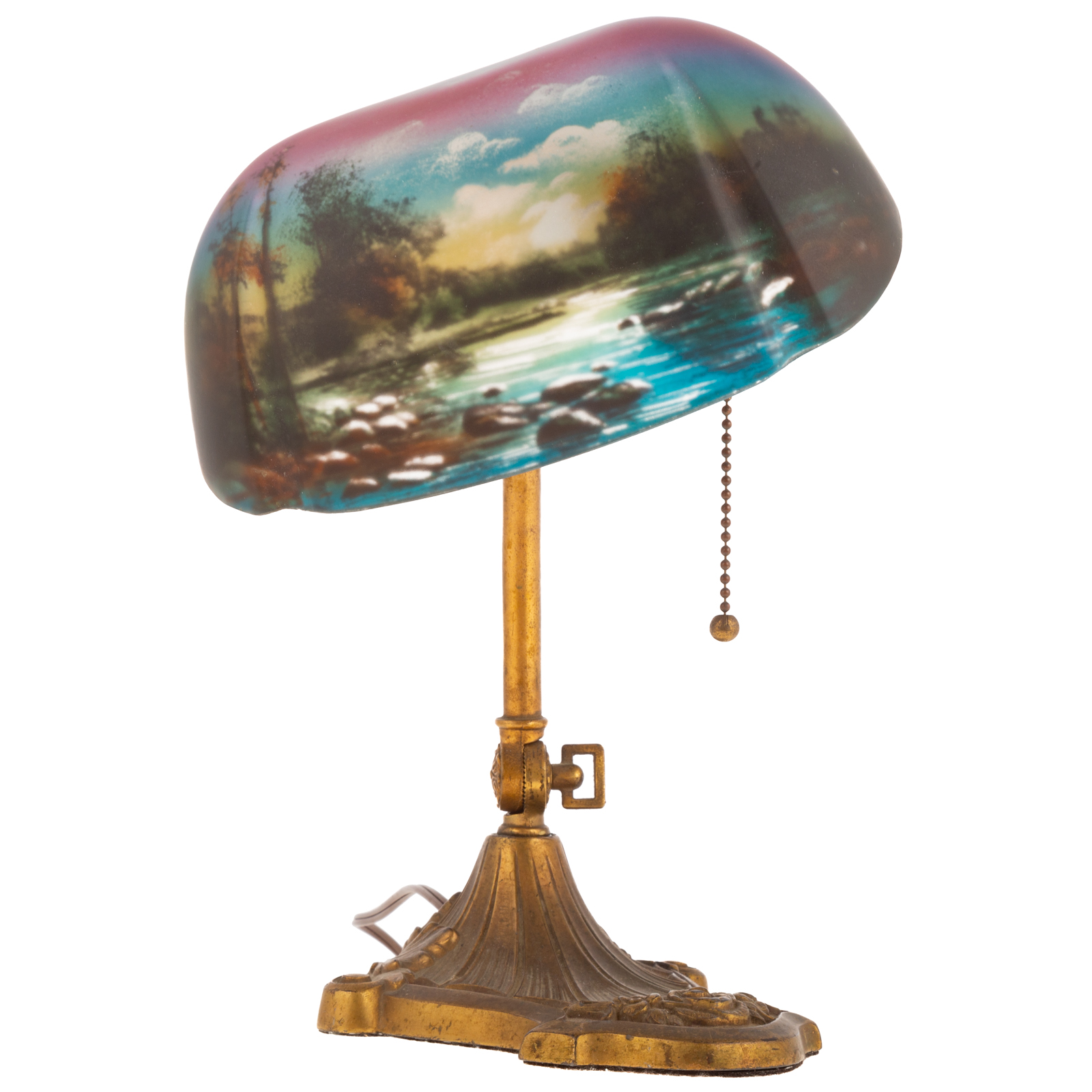 ARTS & CRAFTS BANKER'S LAMP First