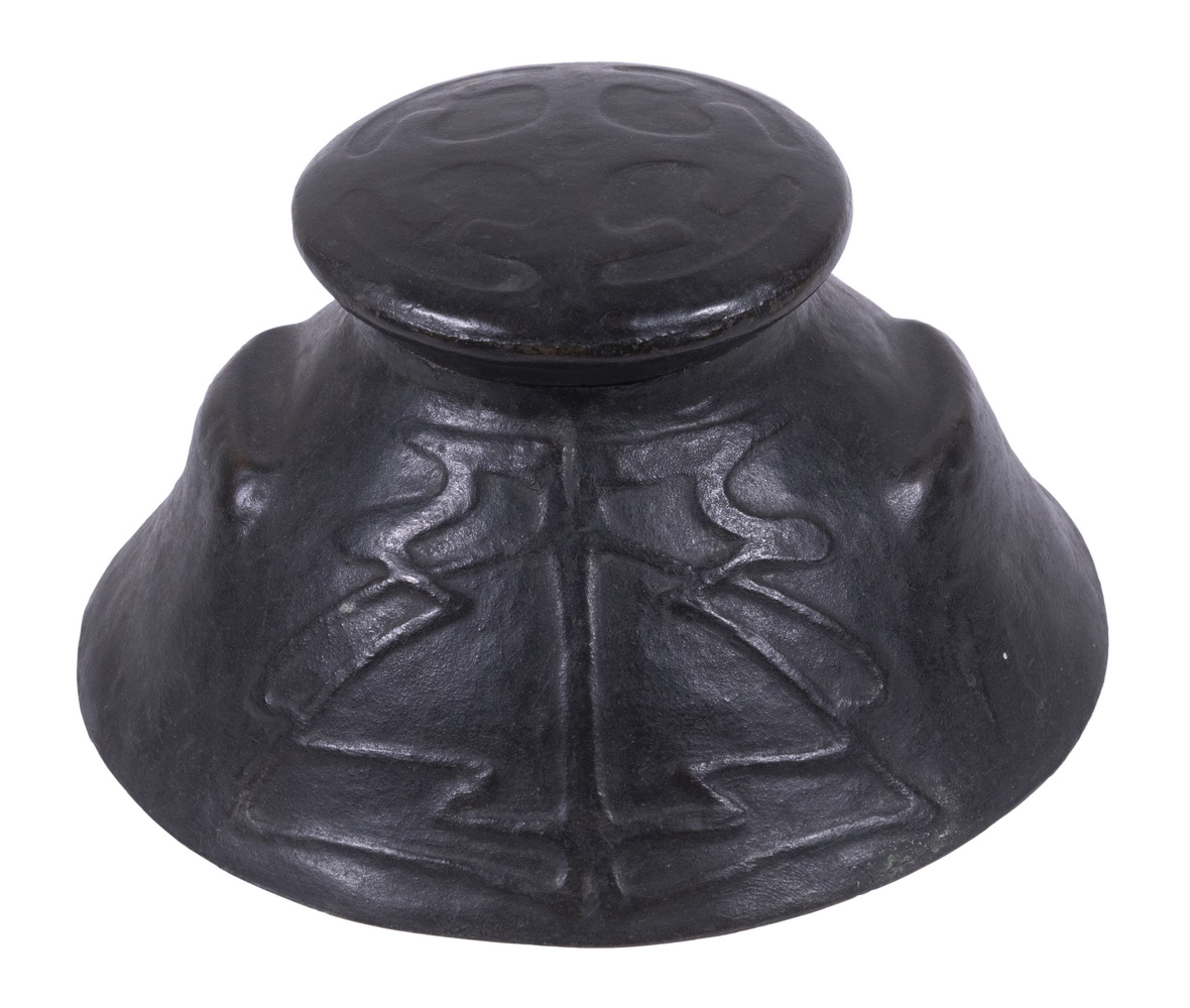 ARTS & CRAFTS BRONZE INKWELL