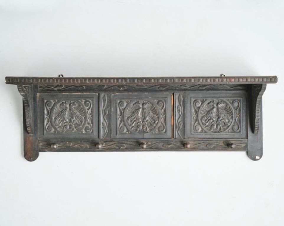 ARTS & CRAFTS CARVED COAT