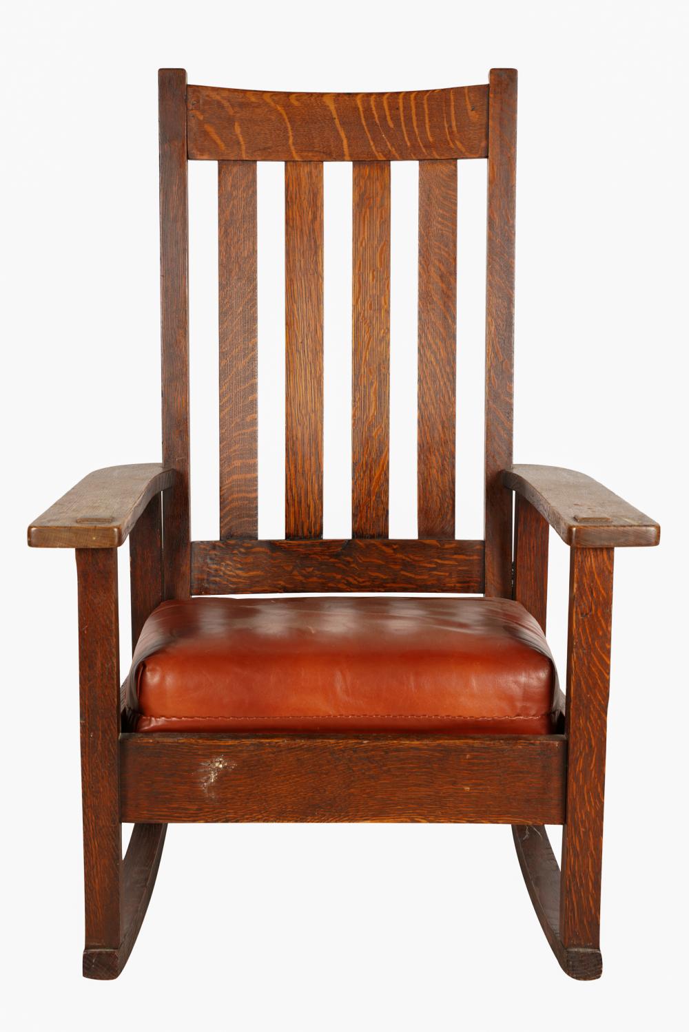 ARTS & CRAFTS CARVED OAK
