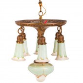 ARTS & CRAFTS CEILING LIGHT WI