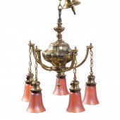 ARTS & CRAFTS CHANDELIER WITH