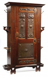 ARTS & CRAFTS COPPER & CARVED
