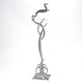 ARTS & CRAFTS DEER METAL STAND