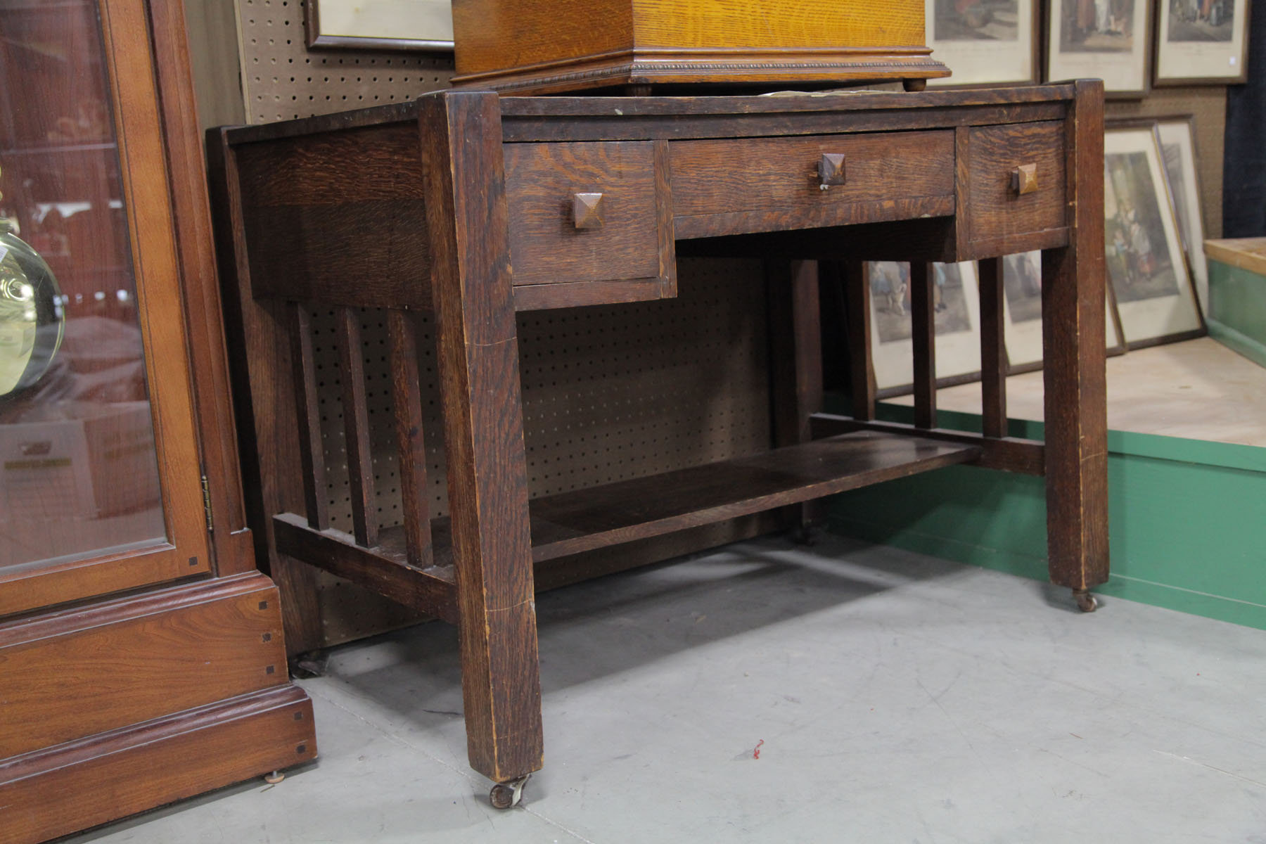 ARTS & CRAFTS DESK.  American 