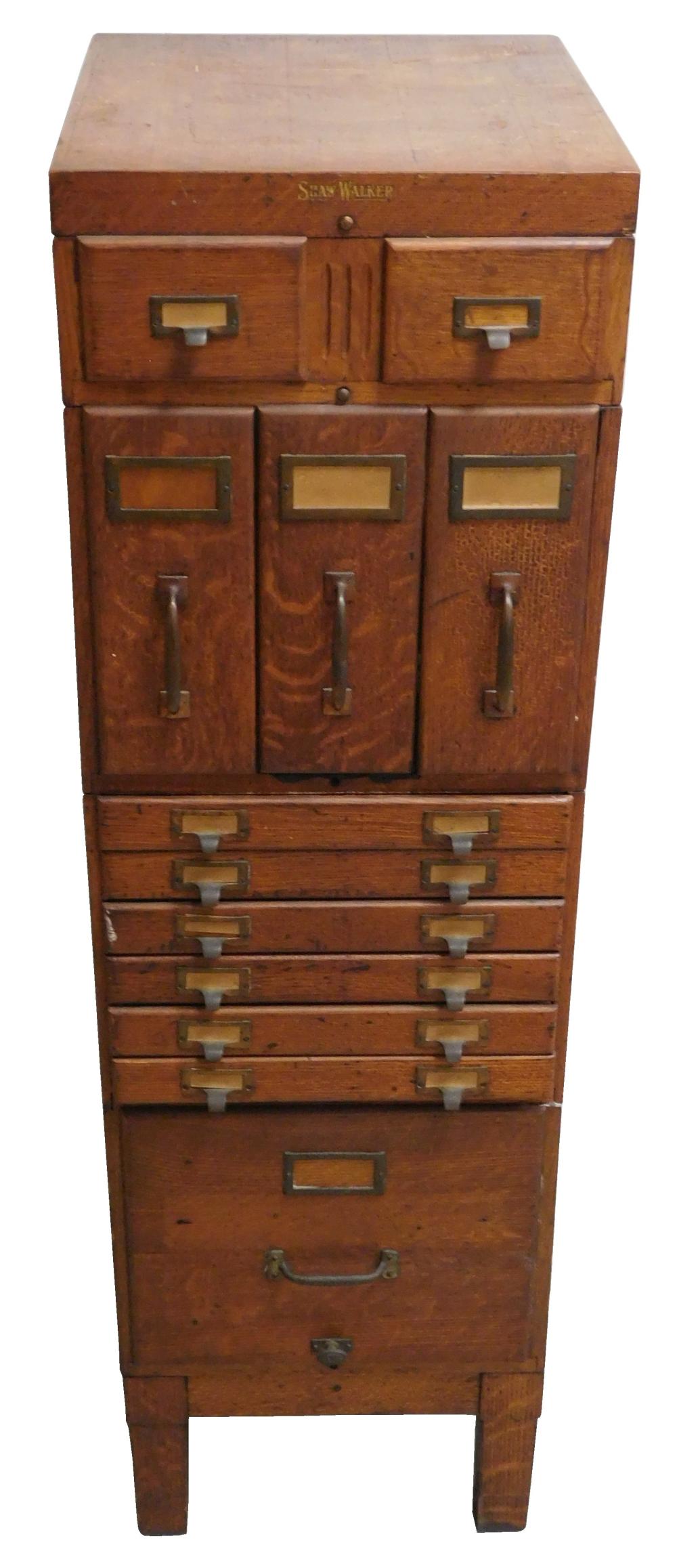 ARTS & CRAFTS FILE AND CARD CABINET