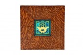 ARTS & CRAFTS FRAMED TILE.  Am