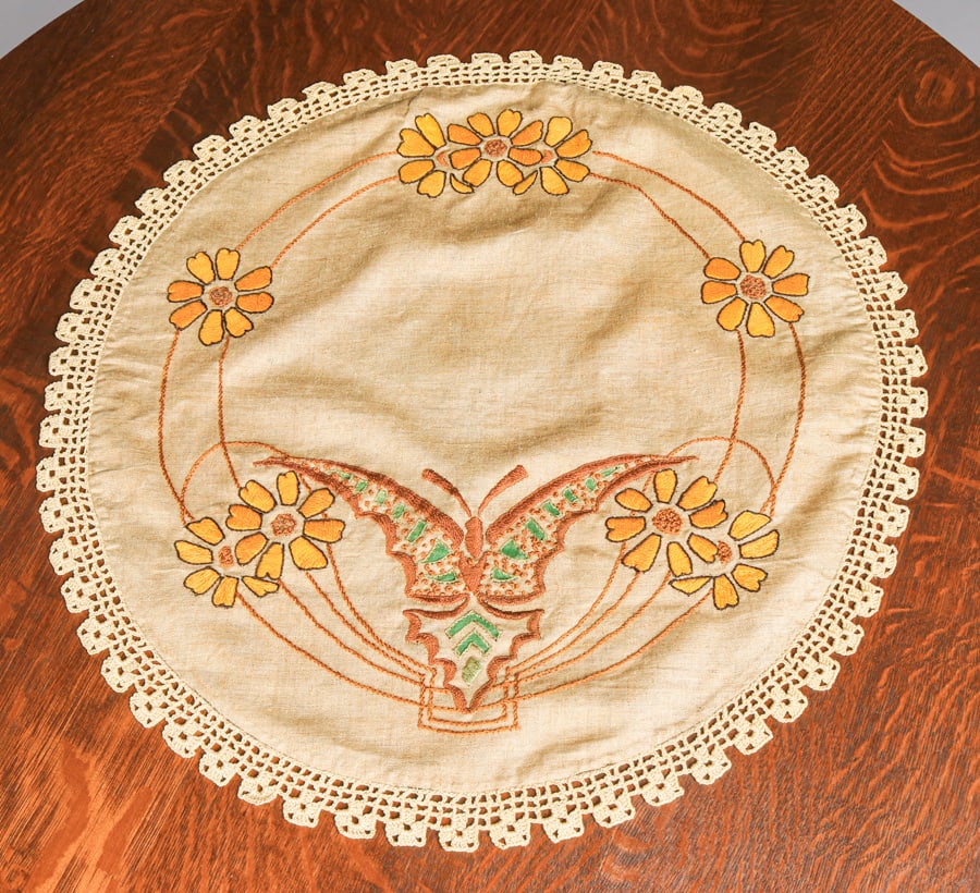 ARTS & CRAFTS HAND EMBROIDERED