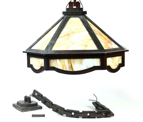 ARTS & CRAFTS HANGING LIGHT. 