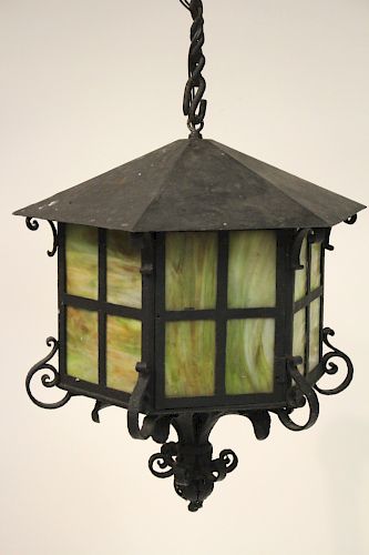 ARTS & CRAFTS IRON/METAL/GLASS