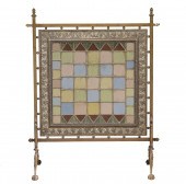 ARTS & CRAFTS LEADED GLASS FIR