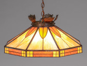 ARTS & CRAFTS LEADED GLASS HAN