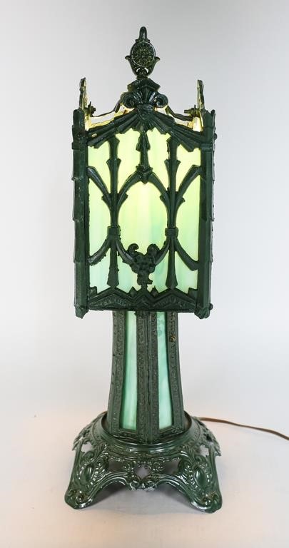 ARTS & CRAFTS METAL SLAG GLASS