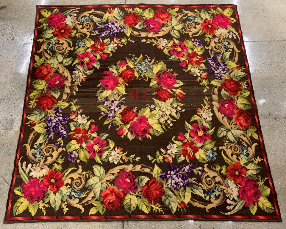 ARTS & CRAFTS NEEDLEPOINT CARPET
