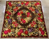 ARTS & CRAFTS NEEDLEPOINT CARP