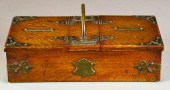 Arts & Crafts Oak and Brass Ci