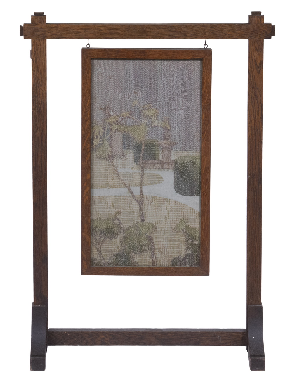 ARTS & CRAFTS OAK FIRE SCREEN Early