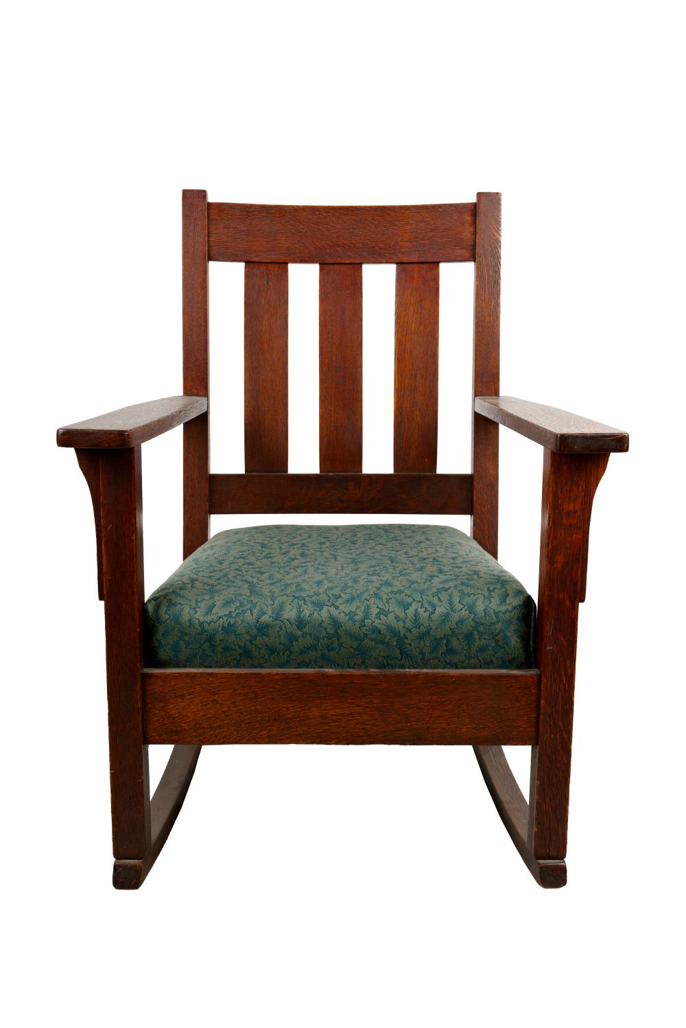 ARTS & CRAFTS OAK ROCKERwith