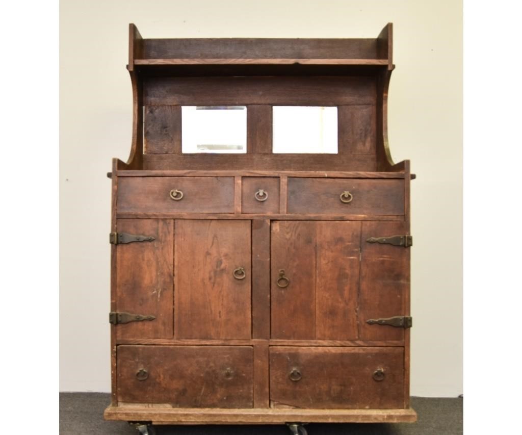 Arts & Crafts oak sideboard,